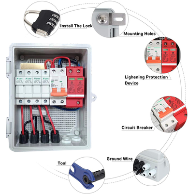 32A Solar String Combiner Box For RV Boats Solar Power System