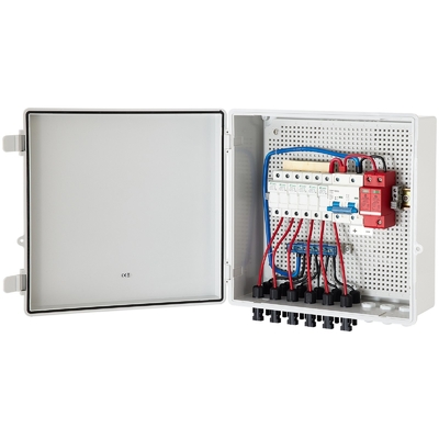 390*390*185 PV Combiner Box 500VDC With ABS Material SPD Protection