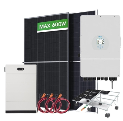 10kw 3 Phase 20kw Hybrid Solar System 220v/380v Output Voltage