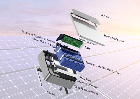 System Type Stackable 5kwh Lithium Ion Battery Pack for 51.2v Power Wall 10kw Capacity