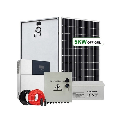 5-10 kWh Output Power Range 48V 300Ah 400Ah Battery Capacity Off Grid Solar Panel System