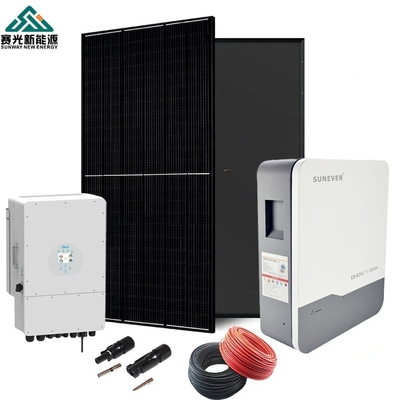 Roof Mounting Lead-Acid Battery 5kw 8kw 10kw Solar Energy System for Home in Hybrid Mode