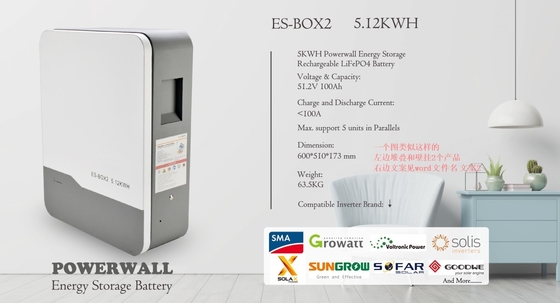 Wall-mounted 5kWh 10kWh LiFePO4 Phosphate Battery for Solar Energy Storage System Type