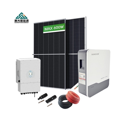 5kw Hybrid Grid Home Solar Energy System with Monocrystalline Silicon Solar Panel Kit
