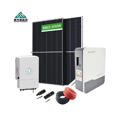 5kw 10kw 15kw 20kw Home Hybrid Solar System Solar Panels 410-700Watts 48Vdc / 51.2Vdc