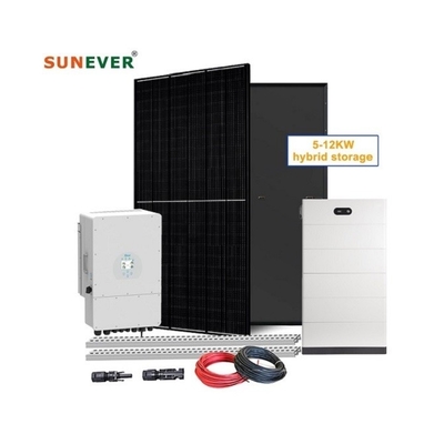 Home Hybrid Solar Panel Monocrystalline Silicon Energy System Convenient Installation