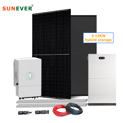 5kva Solar Storage System 5kw 10kw 12kw Hybrid Solar Energy Panel System Complete for Home