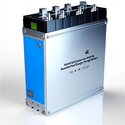 Hybrid Grid Connection Renewable Energy Storage Battery For Solar Panel Power Source Implementation