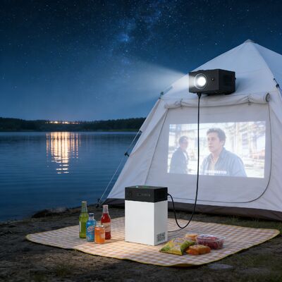 All-in-One Off-Grid Solar Energy System 500W/1004.8Wh Lithium Iron Battery