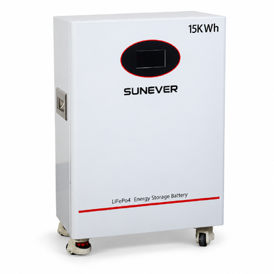 SUNEVER TD-15 51.2V 300Ah LiFePO4 Solar Storage Battery 15.36kWh 200A CAN RS485 Floor Standing
