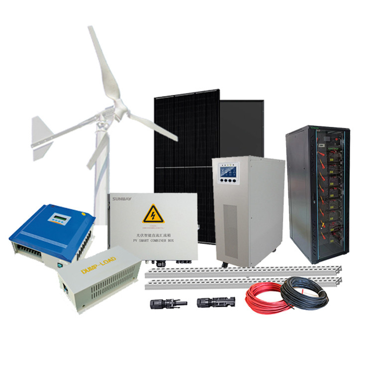 Home Off Grid Hybrid Power System Wind Solar Hybrid Controller 3KW Wind Turbine Generator
