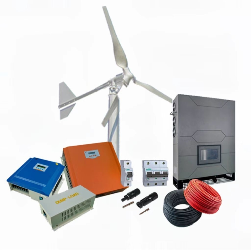 10KW 380VAC On Grid Wind Solar Hybrid Power System with Reinforced Glass Fiber Blade
