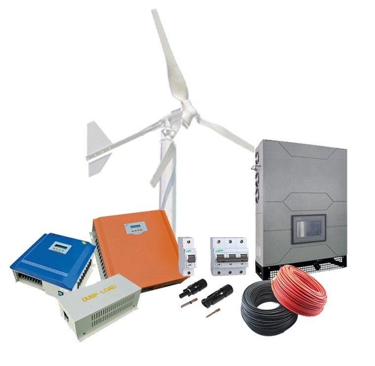 1KW/2KW/3KW Home Turbine Generator Wind Power System with Wind Solar Hybrid Controller