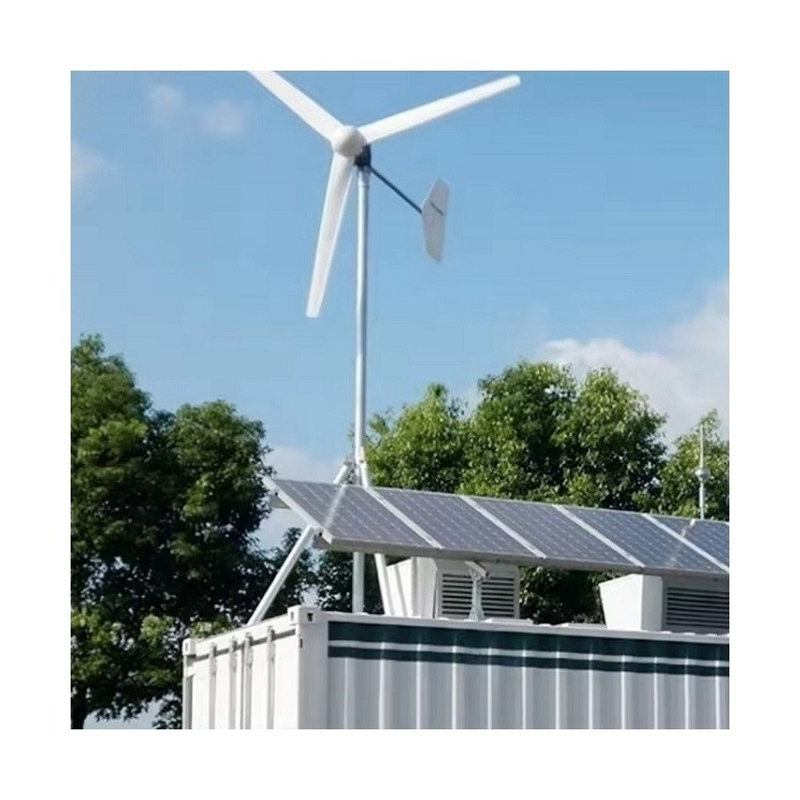 Wind Solar Hybrid Power System 10Kw Off Grid Generator with Flange Pole Connection