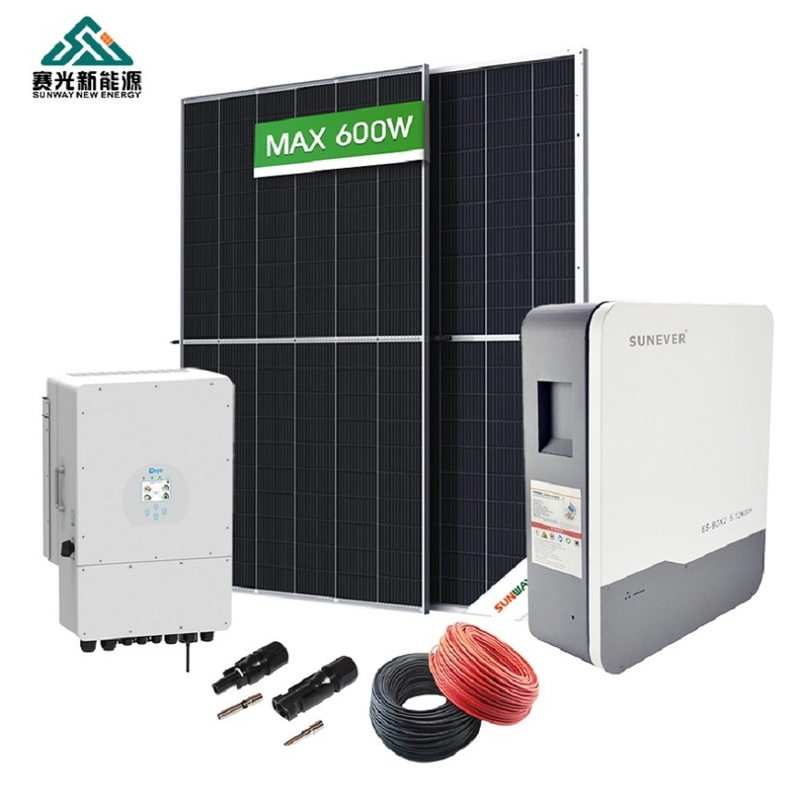 Customized Complete Home Solar Home Power System with 5kw 6kw 8kw 10kw Output Voltage