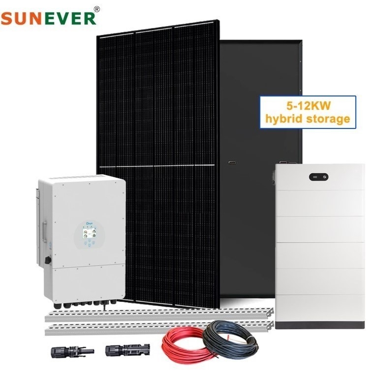 Hybrid Mode 5kw 6kw 8kw 10kw Solar Power System Featuring 410-700Watts Solar Panel