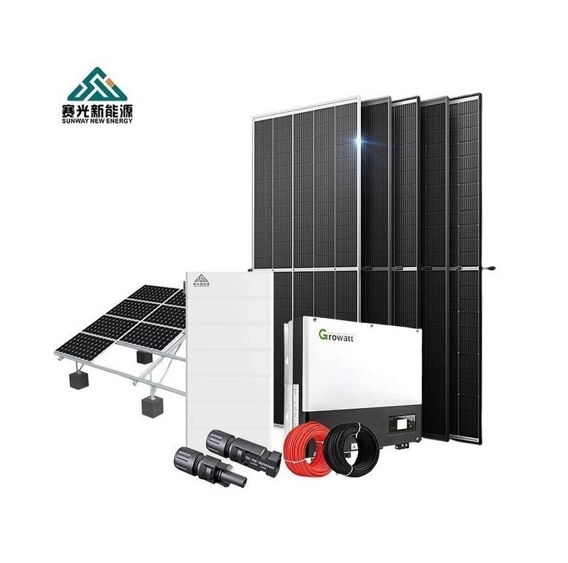6kw 10kw Solar Panel System For Home Lead Acid Gel Battery CE Certificated