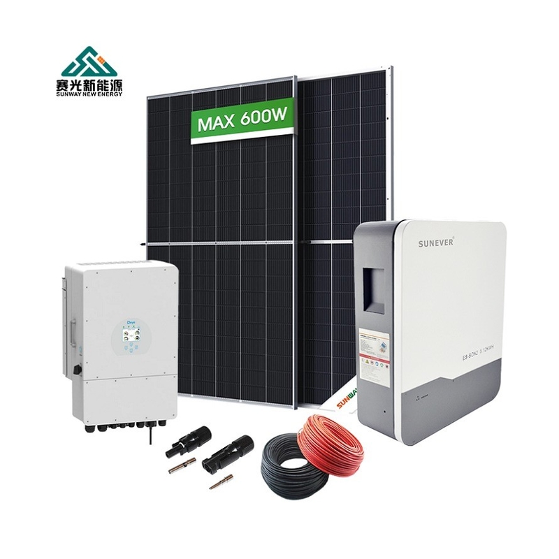 5kw 6kw 8kw 10kw 12kw House Solar Power System Hybrid Solar System Kit with Solar Panel