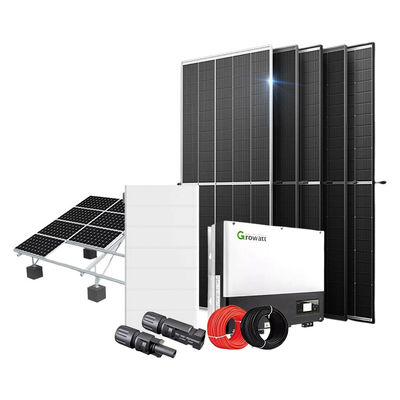 Off Grid 12kw Hybrid Solar Energy System With Lithium Battery Solar Panel