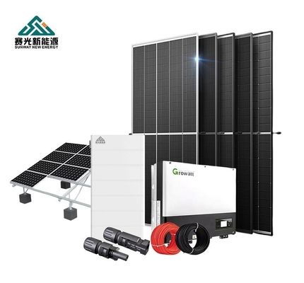 20KWh 12kw Hybrid Solar Energy System With MPPT Controller Lead Acid Battery