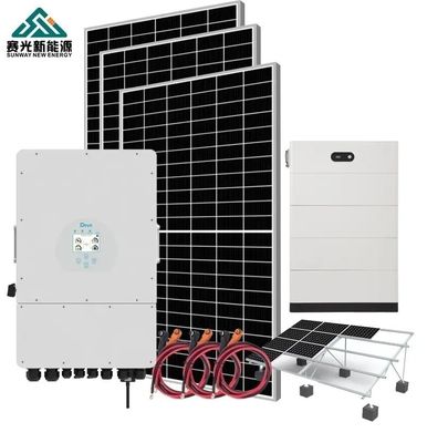 Industrial Residential Hybrid Rooftop Solar System For 24h Work Time