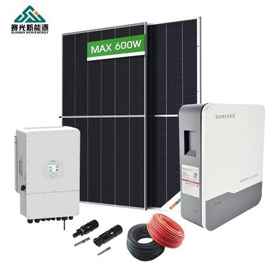 6kw Solar Storage System Home Hybrid Power System 50hz Output Frequency