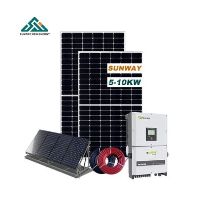 Outdoor 10000w Hybrid On Grid Solar System 110V/127V/220VAC/380VAC/480V