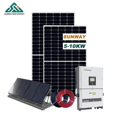 10kw 20kw On Grid Solar System With 24 Hours Work Time Monocrystalline Silicon