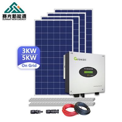 Commercial 50HZ 5kw Solar System On Grid Rooftop On Grid Solar System