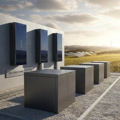 Off Grid Renewable Energy Storage Ground Mounted Wall Hanging Units Providing Backup and Sustainable Power Management Solutions