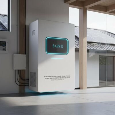 Home Temperature Storage Solar Storage Battery 51.2v Hybrid Grid Connection Energy Solution for Residential and Commercial